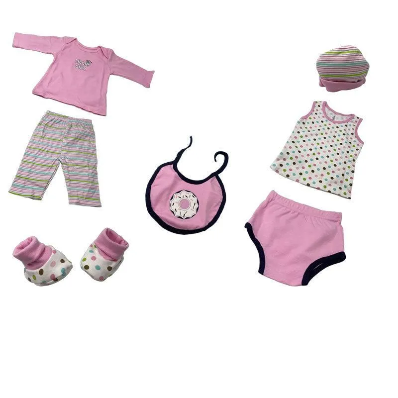 0-6months 7pcs Baby Gift Set Clothing MY-500 PINK