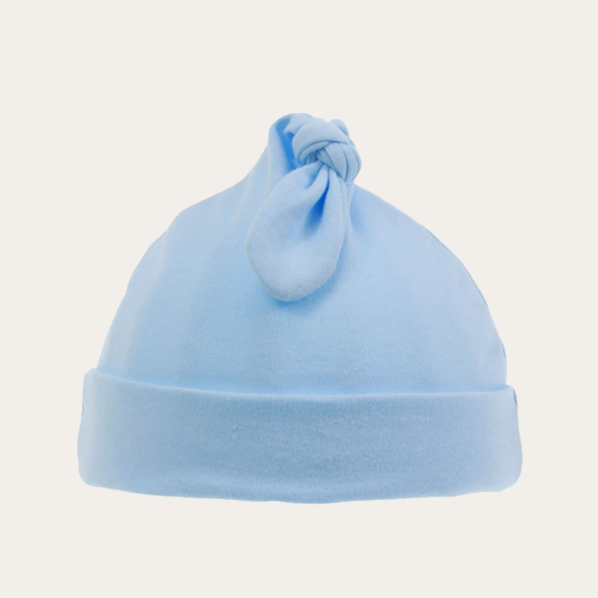 100% Cotton Blue Knotty Baby Hat