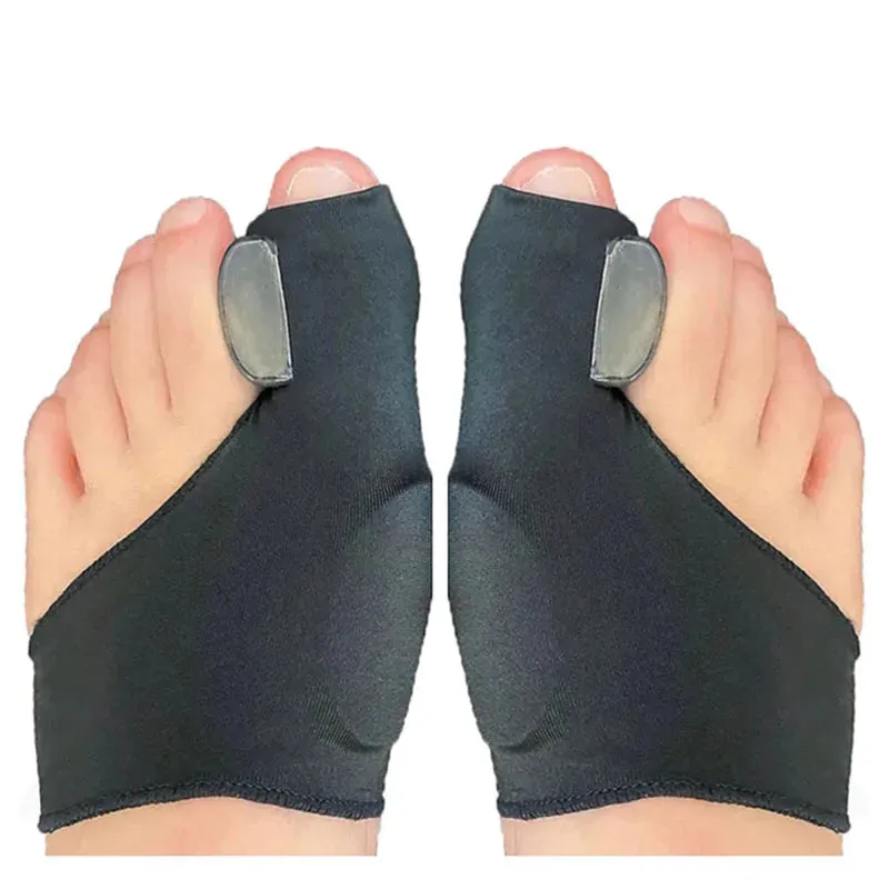 2Pcs=1Pair Toe Separator Hallux Valgus Bunion Corrector Orthotics Feet Bone Thumb Adjuster Correction Pedicure Sock Straightener