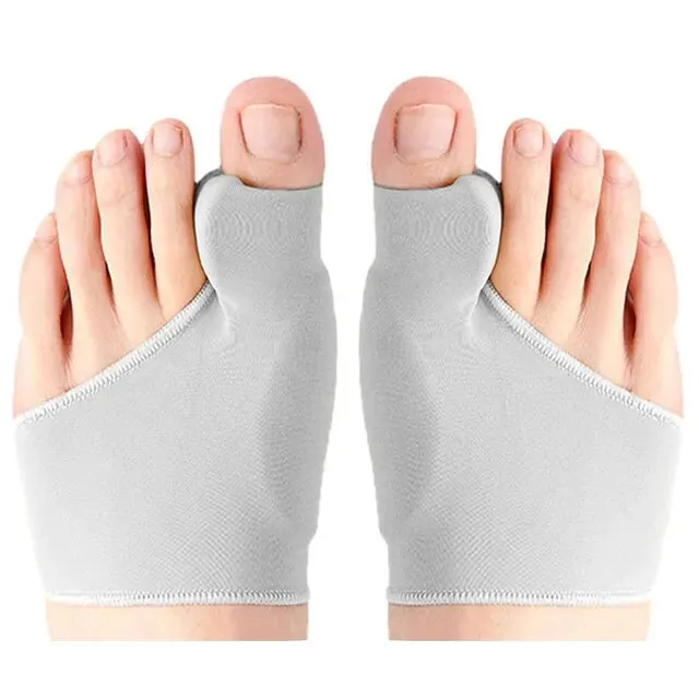 2Pcs=1Pair Toe Separator Hallux Valgus Bunion Corrector Orthotics Feet Bone Thumb Adjuster Correction Pedicure Sock Straightener