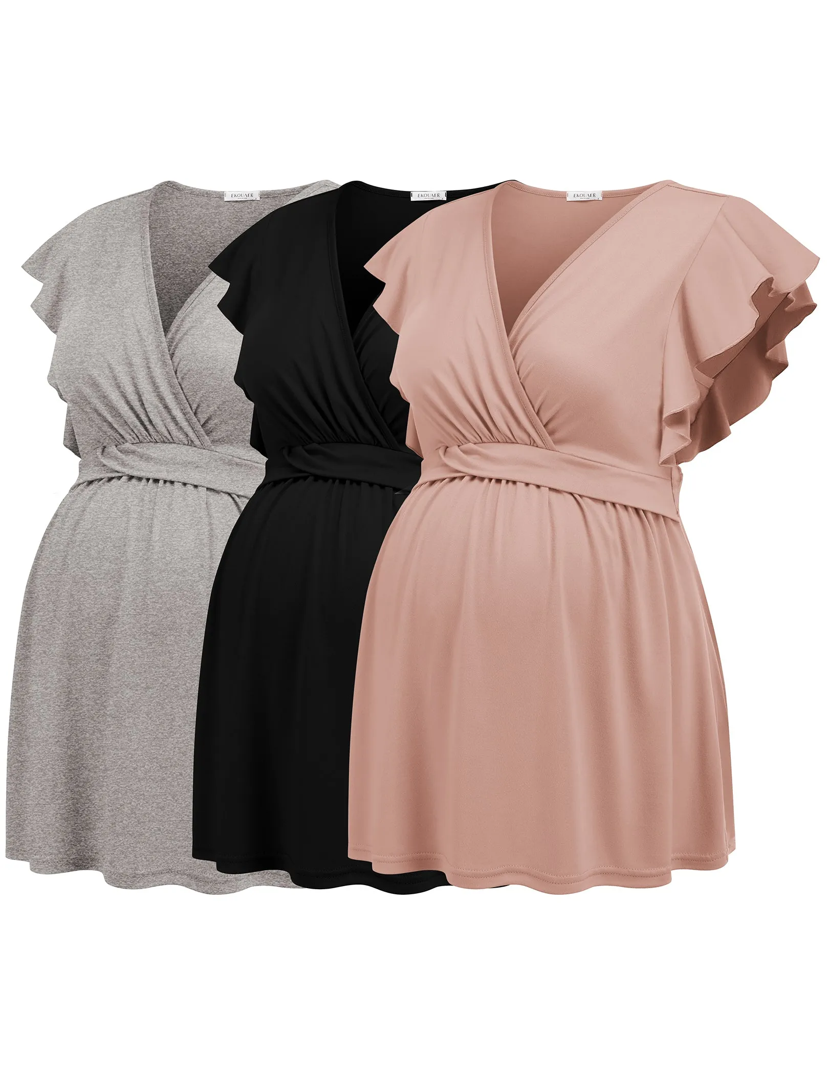 3 Packs Flying Short Sleeve Nursing Top (US Only)