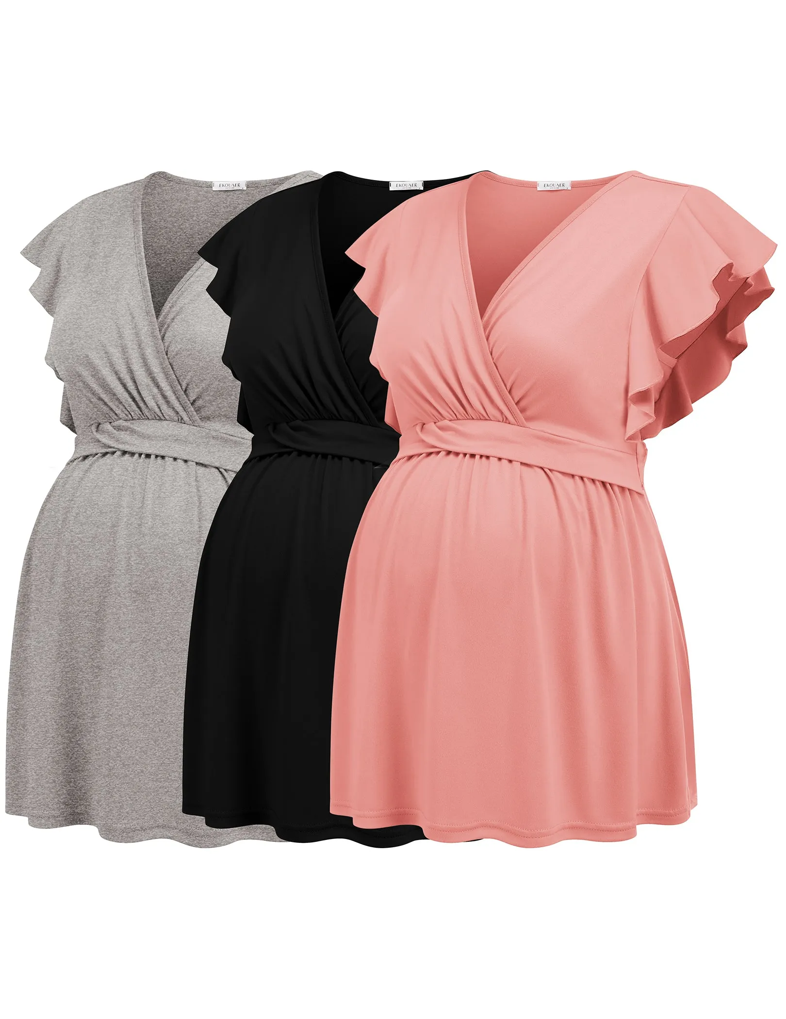 3 Packs Flying Short Sleeve Nursing Top (US Only)