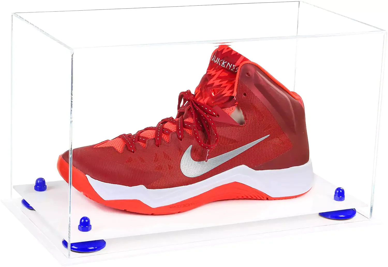 Acrylic Large Single Shoe Display Case for Basketball Shoe, Soccer, Football Cleat - 15x8x9 Clear (V11/A013)