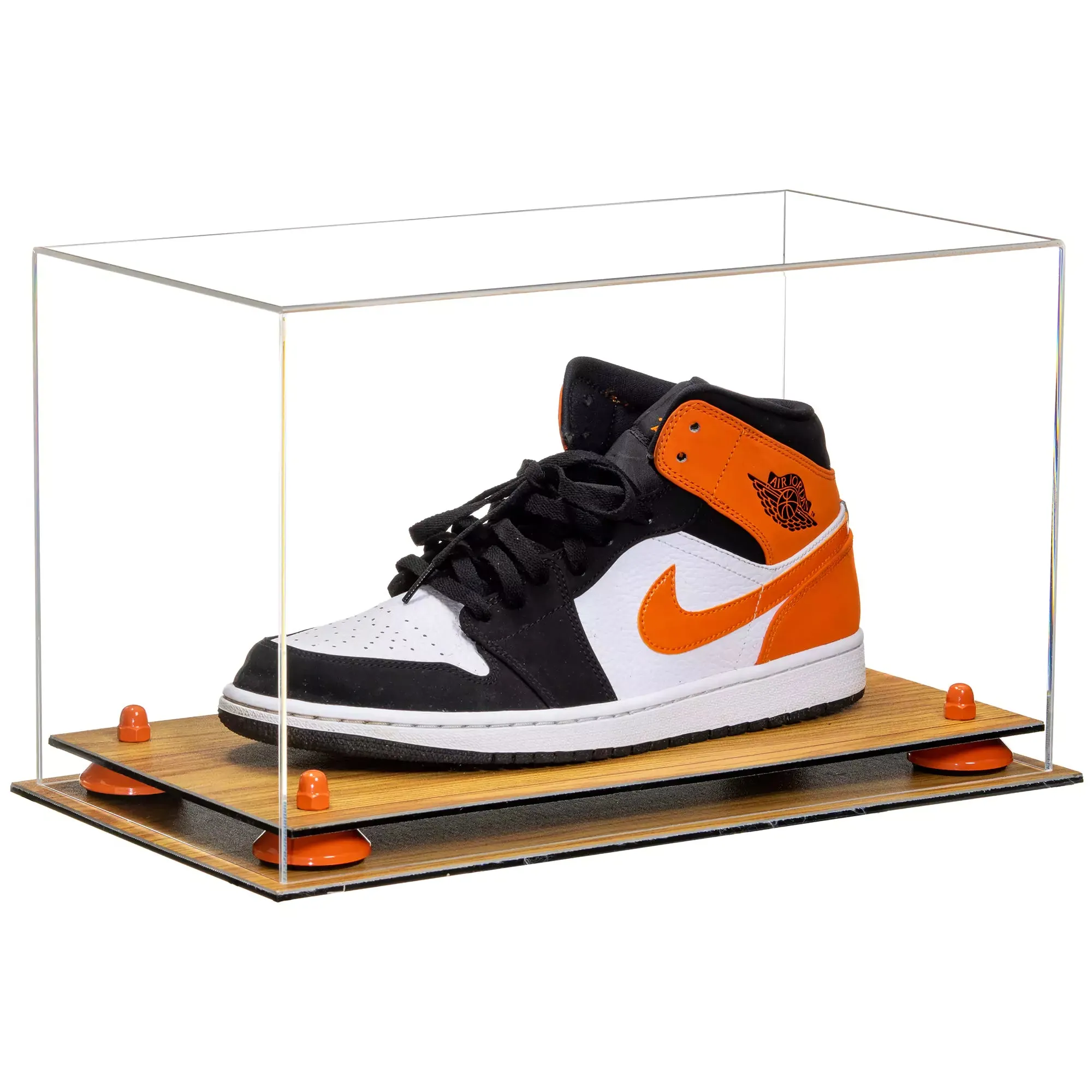 Acrylic Large Single Shoe Display Case for Basketball Shoe, Soccer, Football Cleat - 15x8x9 Clear (V11/A013)