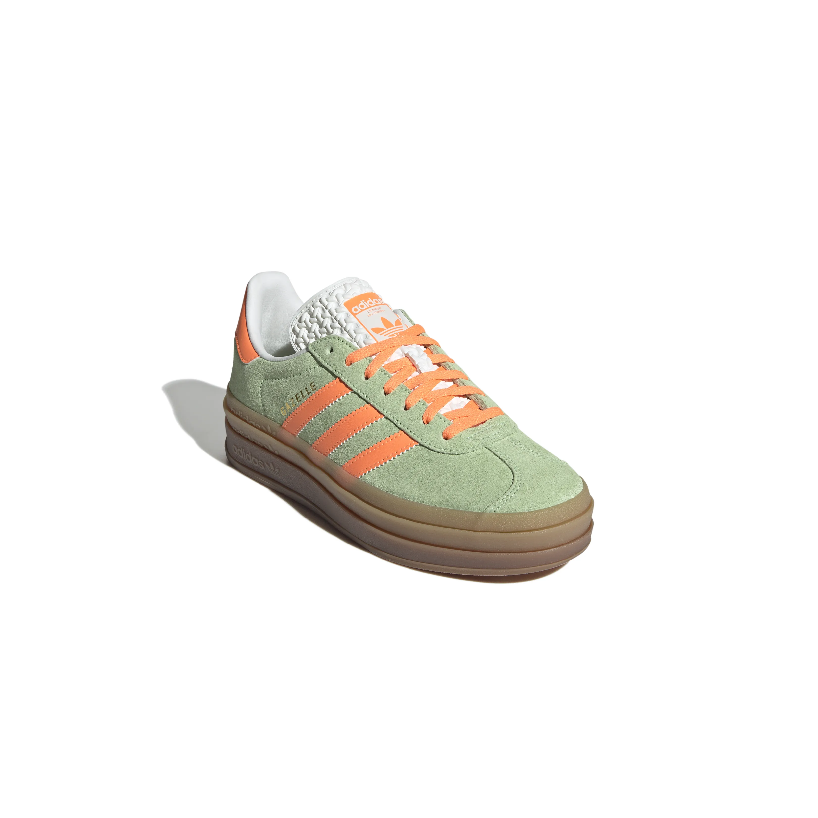 adidas Gazelle Bold Semi Green Spark / Screaming Orange / Core White