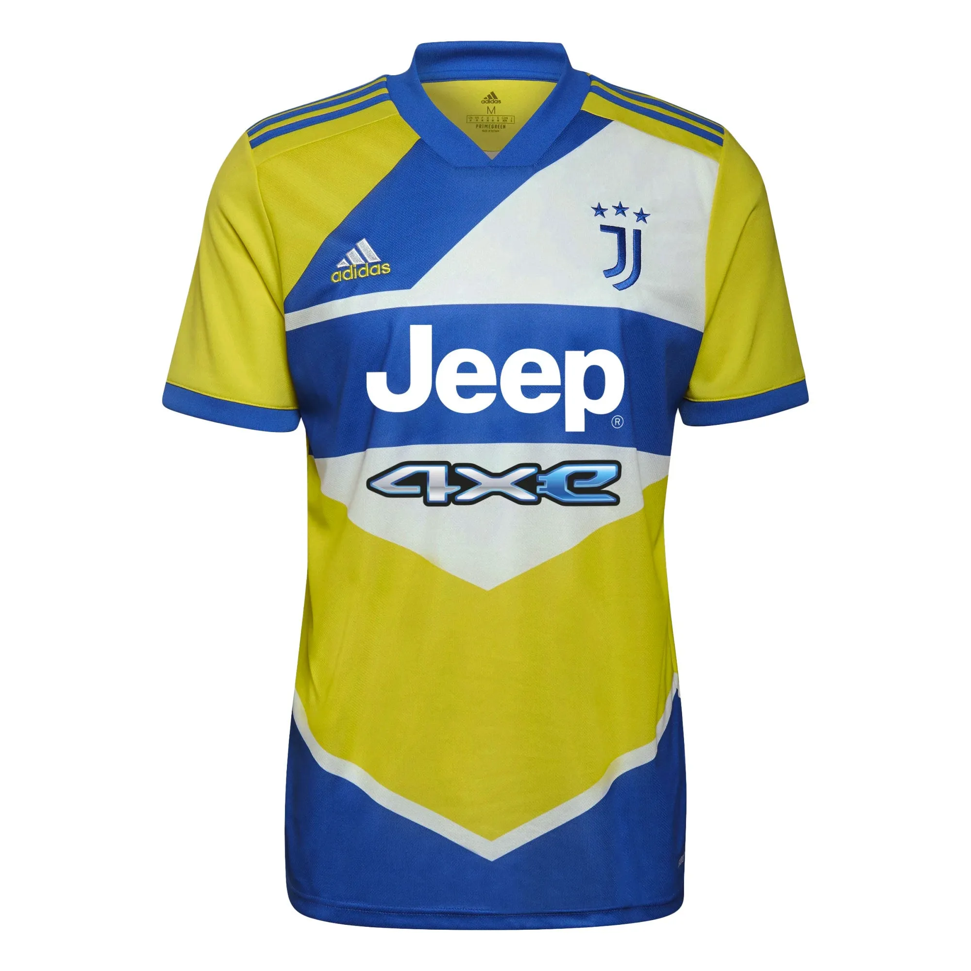 adidas Men's Juventus 2021/22 Third Jersey Shock Yellow/Blue