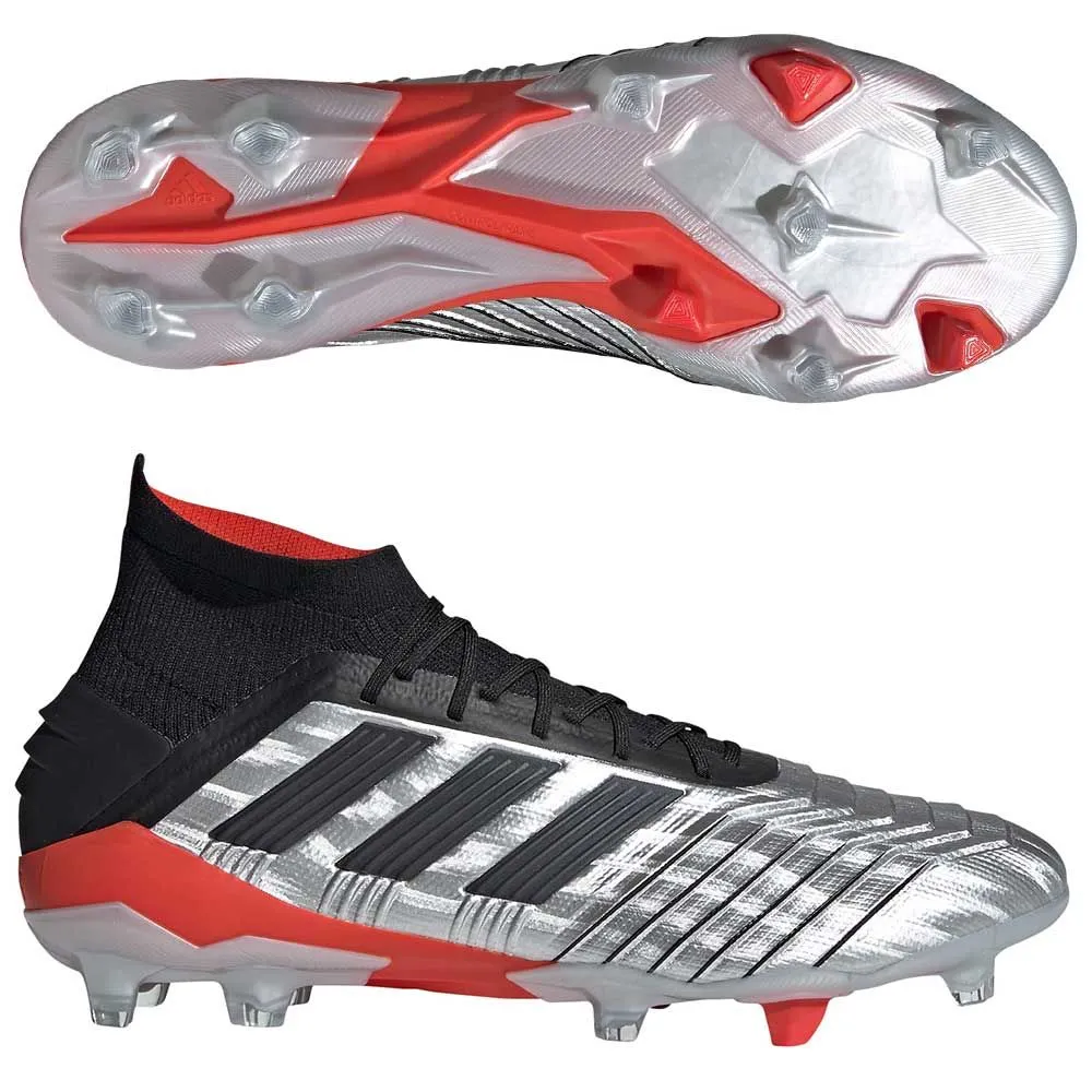 ADIDAS PREDATOR 19.1 FG- SILVMT/CBLACK