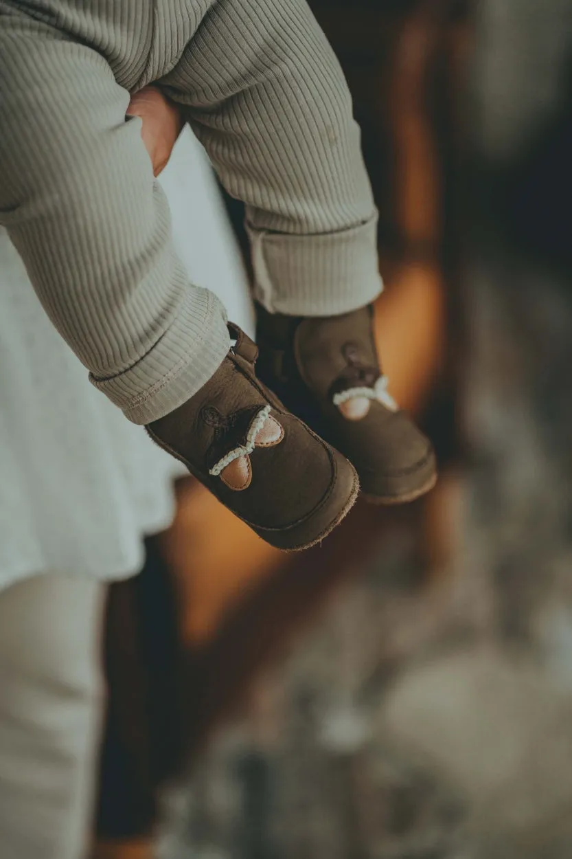 Aggas Booties | Acorn | Hazelnut Nubuck