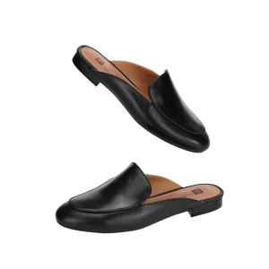 AiciBerllucci    Black  Sheepskin leather & Sheepskin lining- Selene -Women's Leather Loafer in summer- Sleek Loafers Slip on Shoes-Casual Flat Shoes