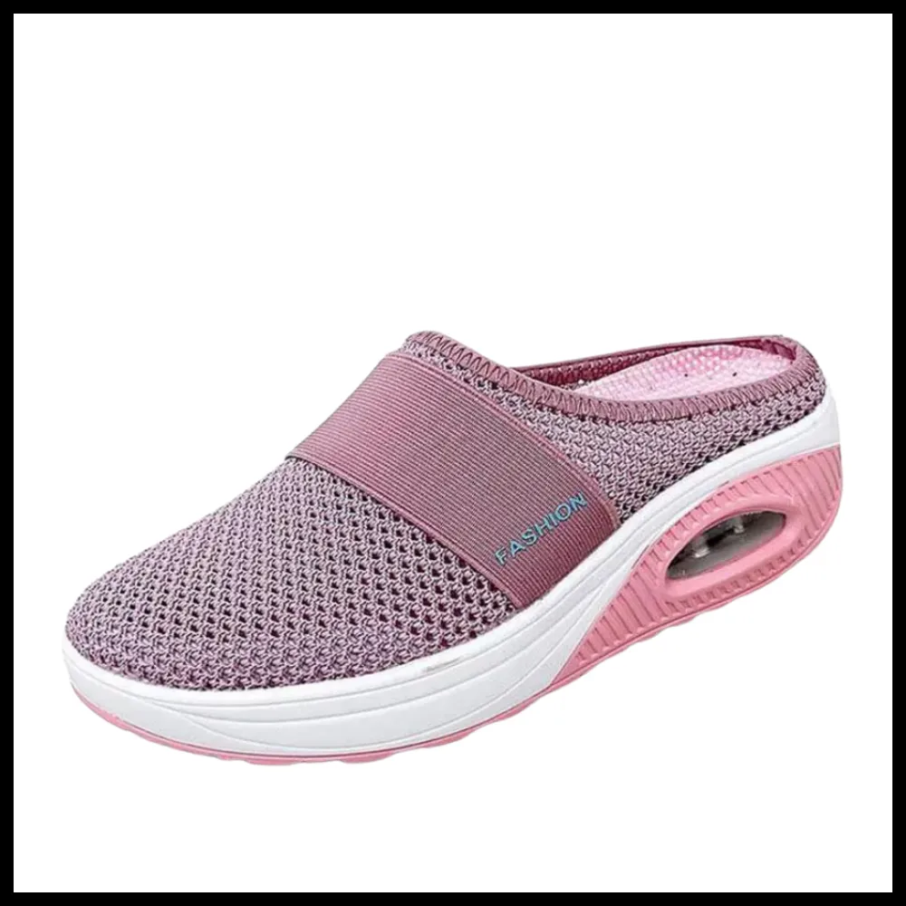 Air-cushion diabetic slip-on shoes