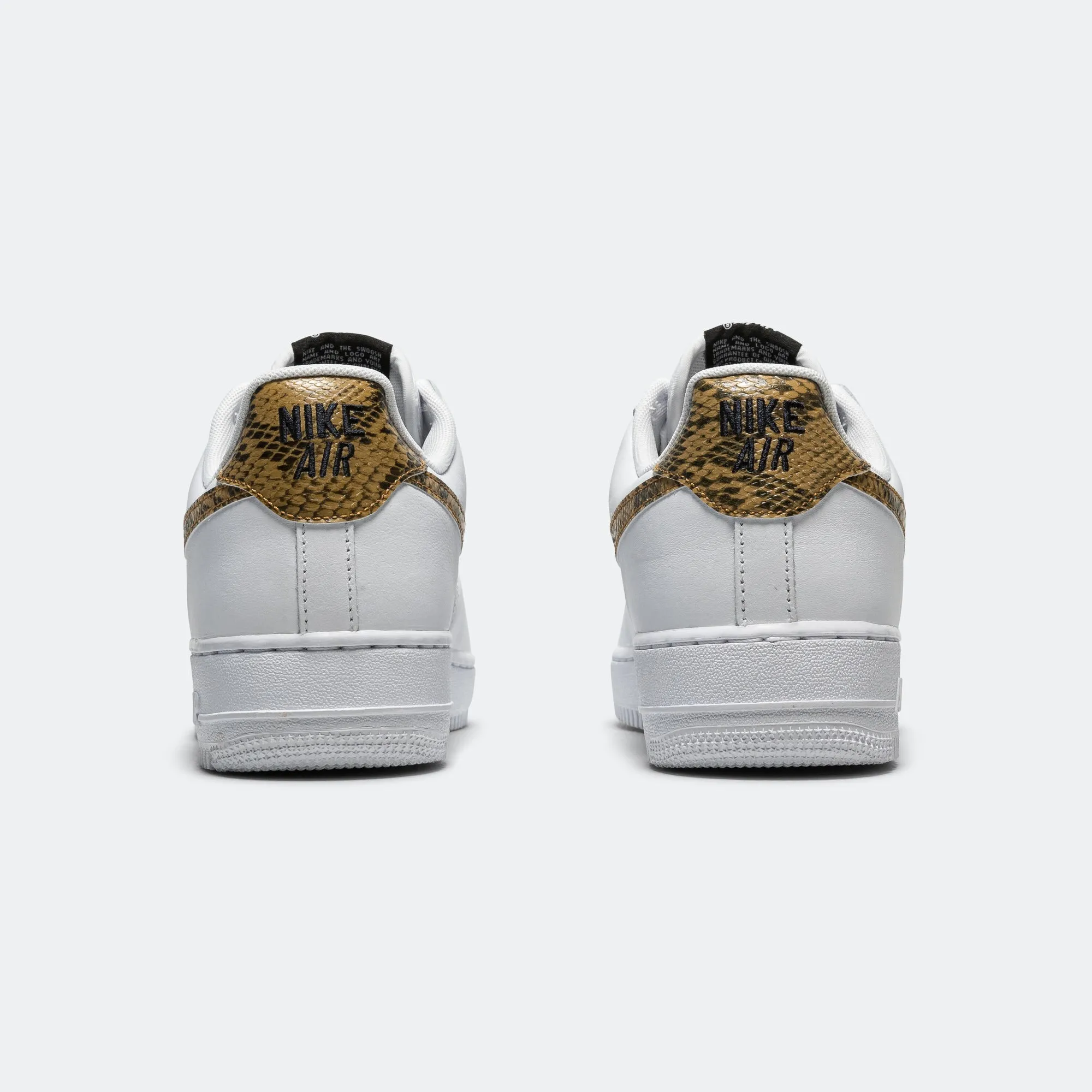 Air Force 1 - White/Elemental Gold-Dark Hazel-Black