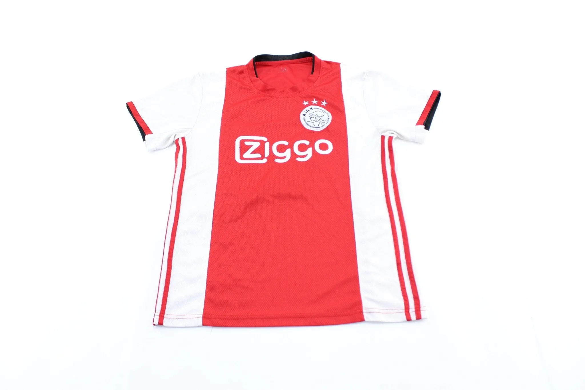 Ajax Amsterdam Embroidered Logo Red & White #13 Soccer Jersey