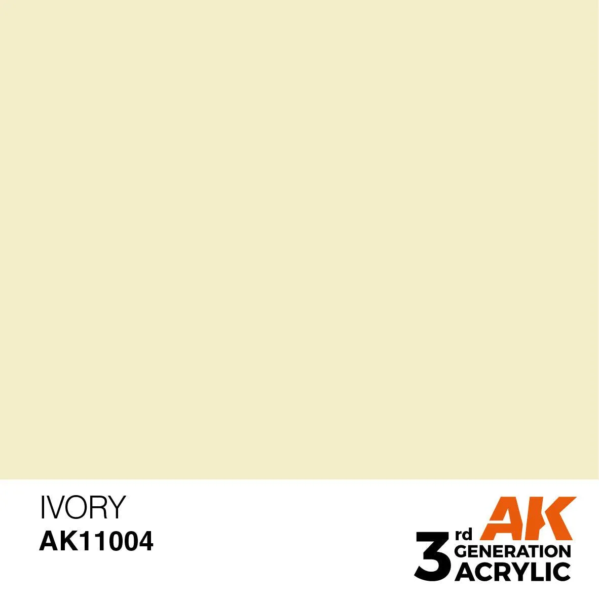 AK Interactive AK11004 3G Ivory Acrylic Paint 17ml