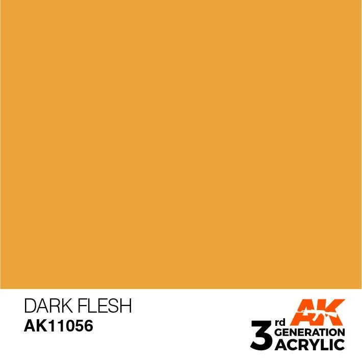 AK Interactive AK11056 3G Dark Flesh Acrylic Paint 17ml