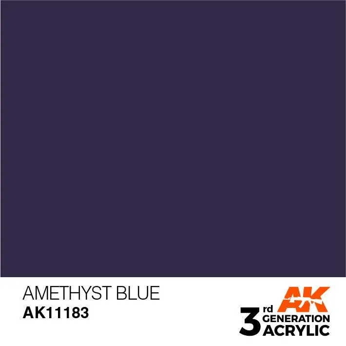 AK Interactive AK11183 3G Amethyst Blue Acrylic Paint 17ml