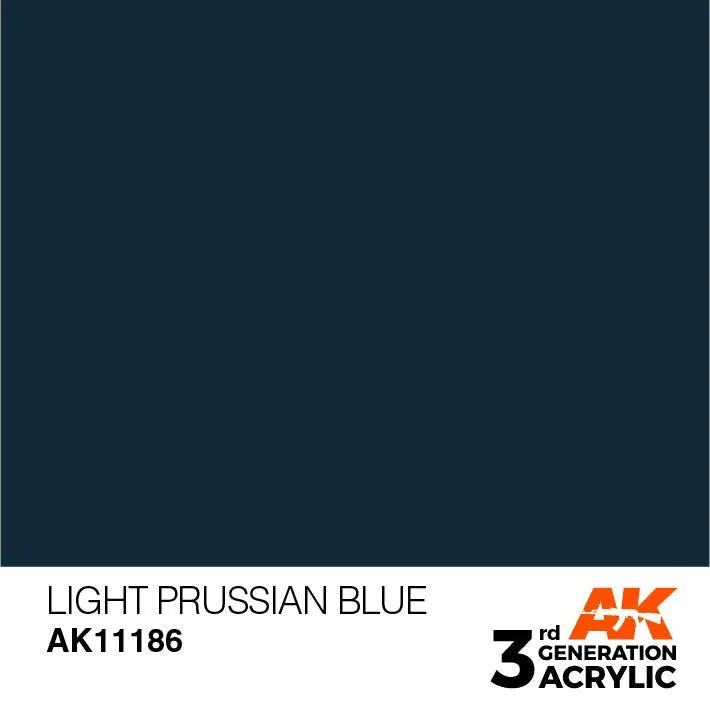 AK Interactive AK11186 3G Light Prussian Blue Acrylic Paint 17ml