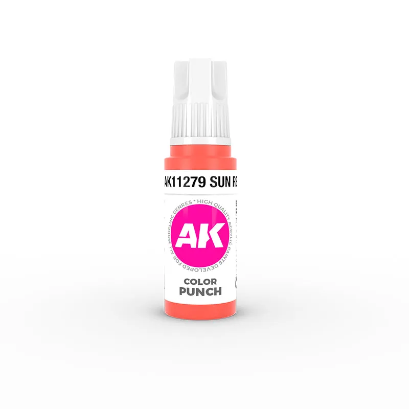 AK Interactive AK11279 3G Sun Red Punch Color Paint 17ml