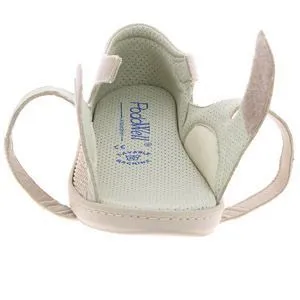 Awell Beige Leather Orthopedic Diabetic Edema Sandal