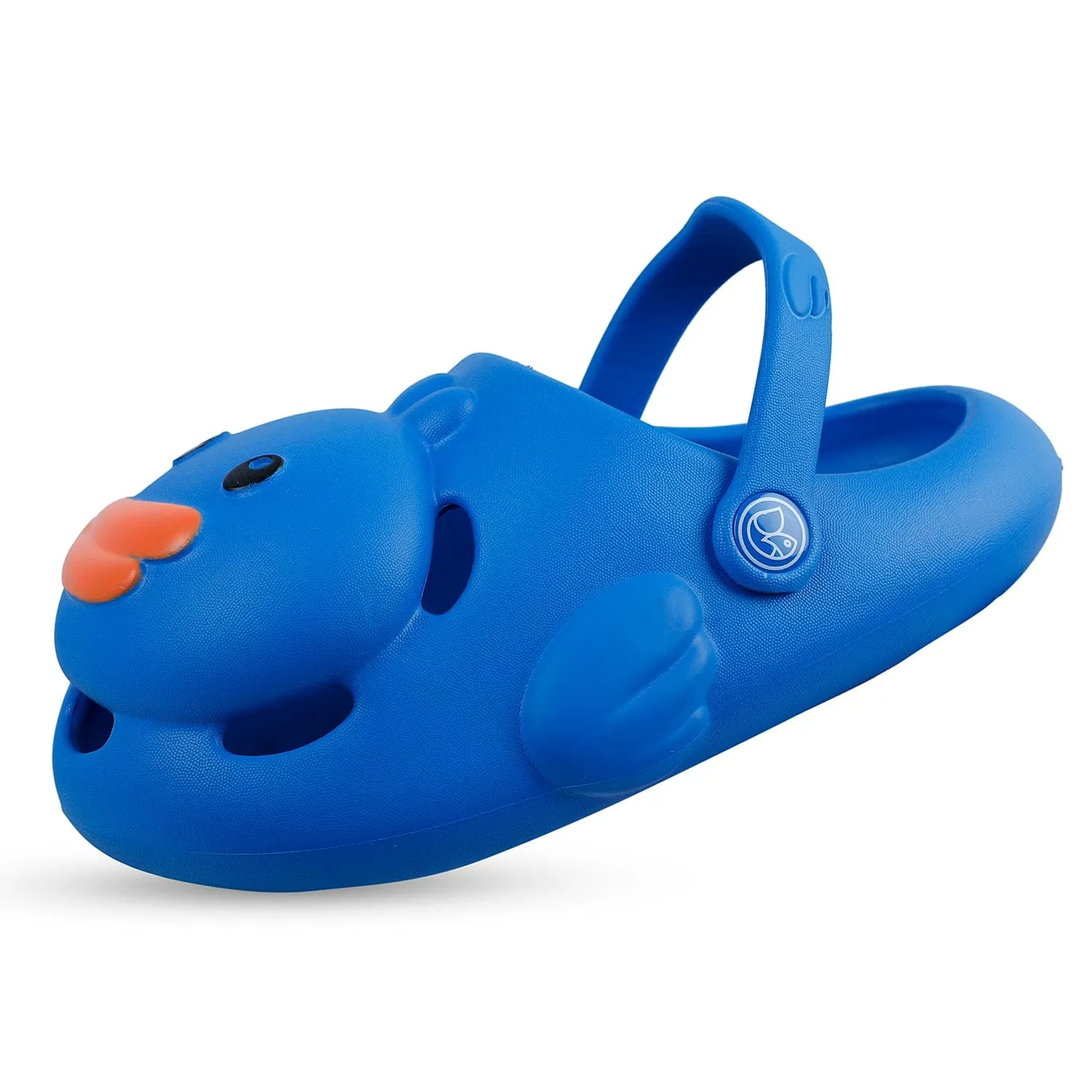 Baby Moo Swimming Duck Waterproof Anti-Skid Sling Back Clogs - Blue