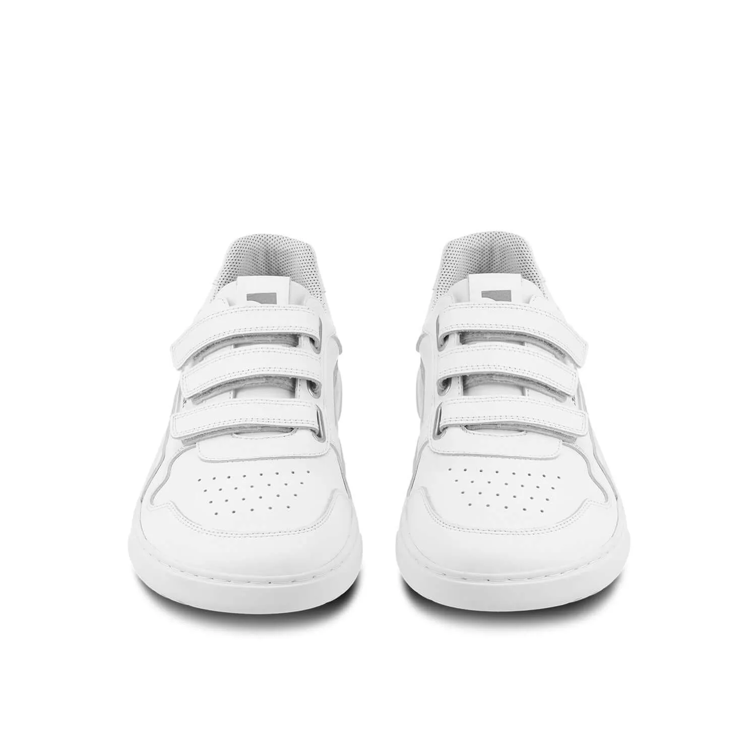 Barefoot Sneakers Barebarics Zing Velcro - All White - Leather