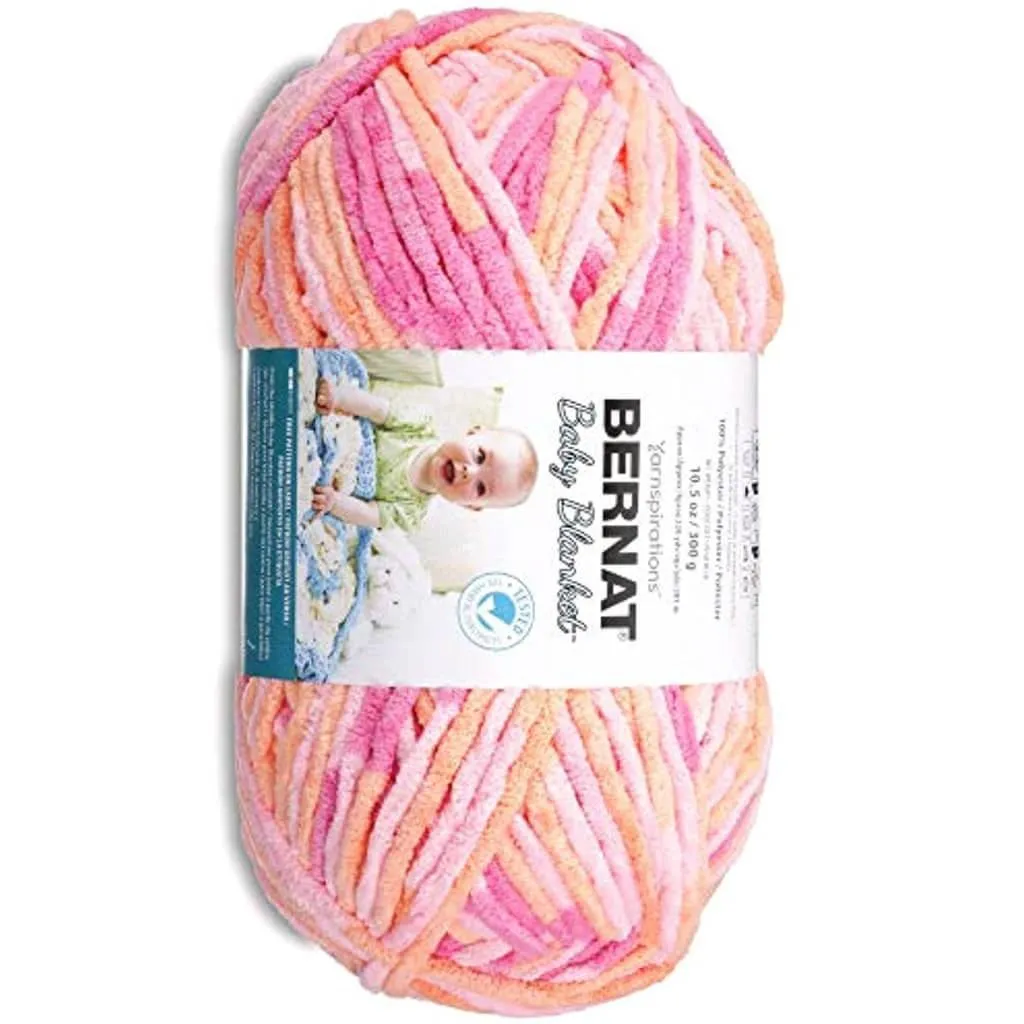 Bernat Baby Blanket Big Ball Yarn Peachy