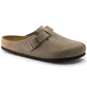 BIRKENSTOCK BOSTON TAUPE SUEDE LEATHER