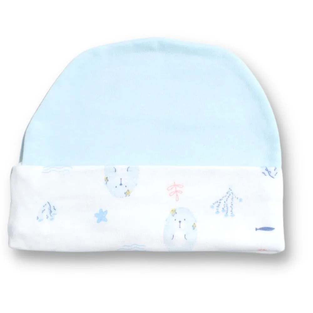 Blue Bear Round Cap