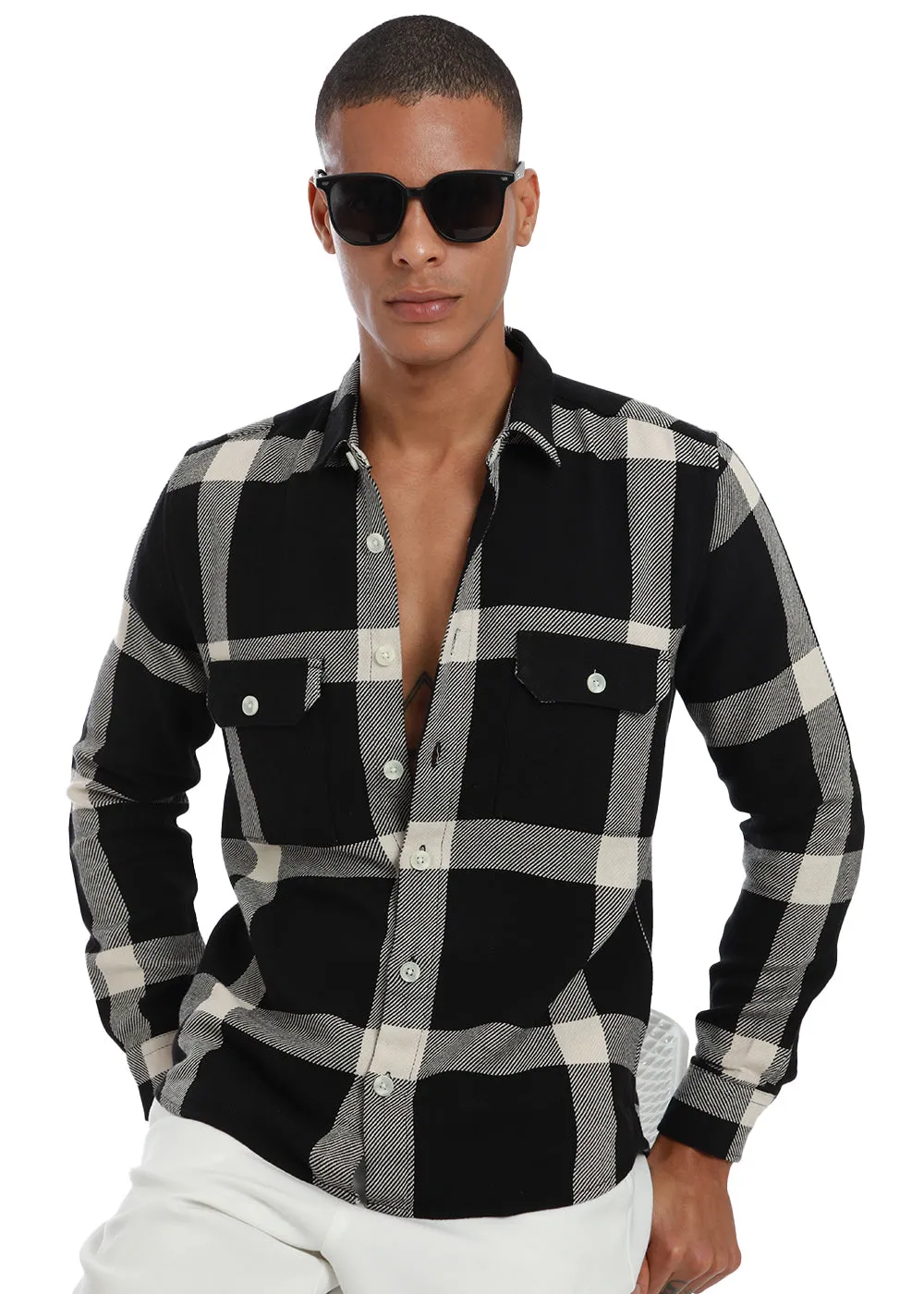 Bold Classic Brushed Cotton Check Shirt