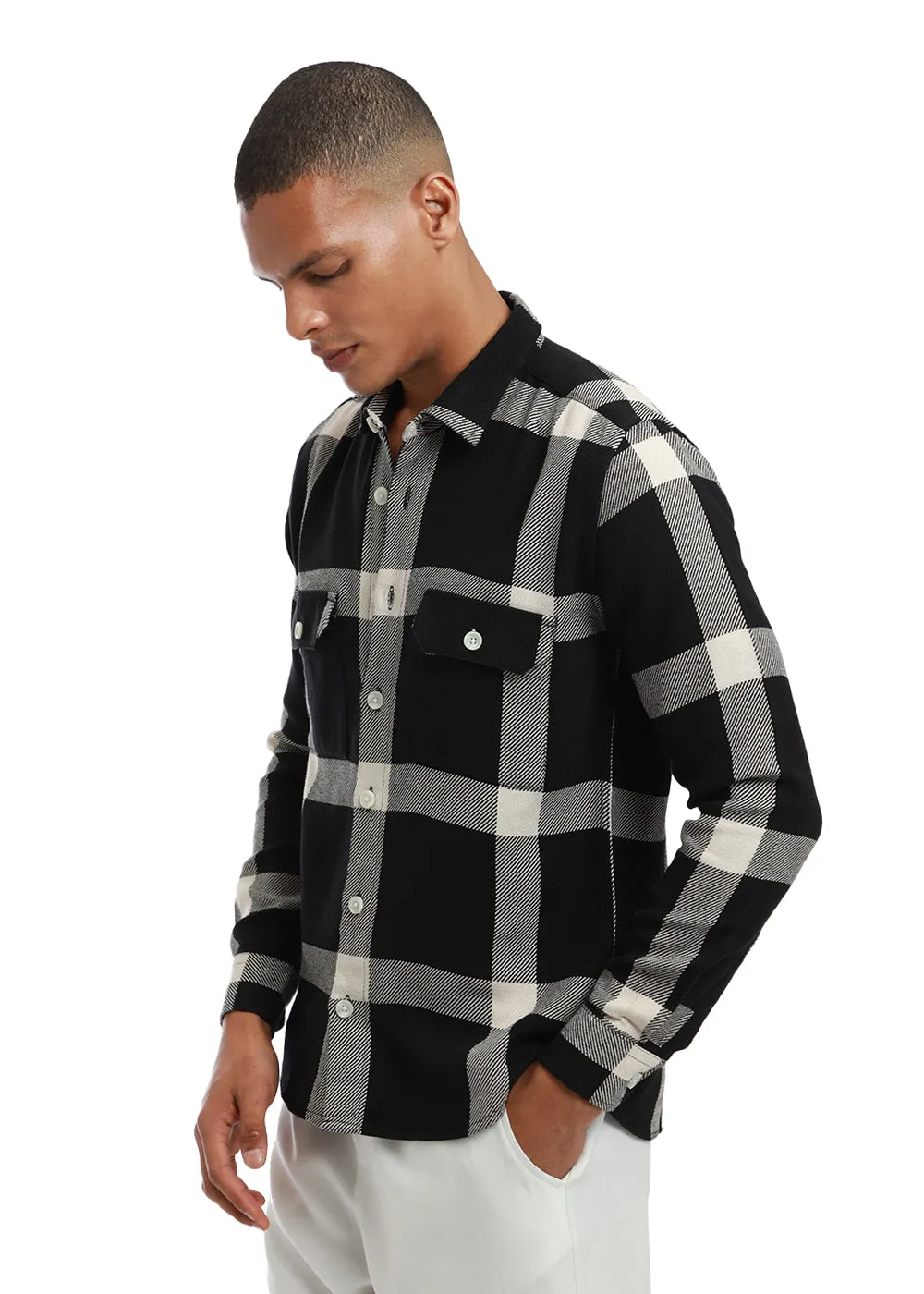 Bold Classic Brushed Cotton Check Shirt