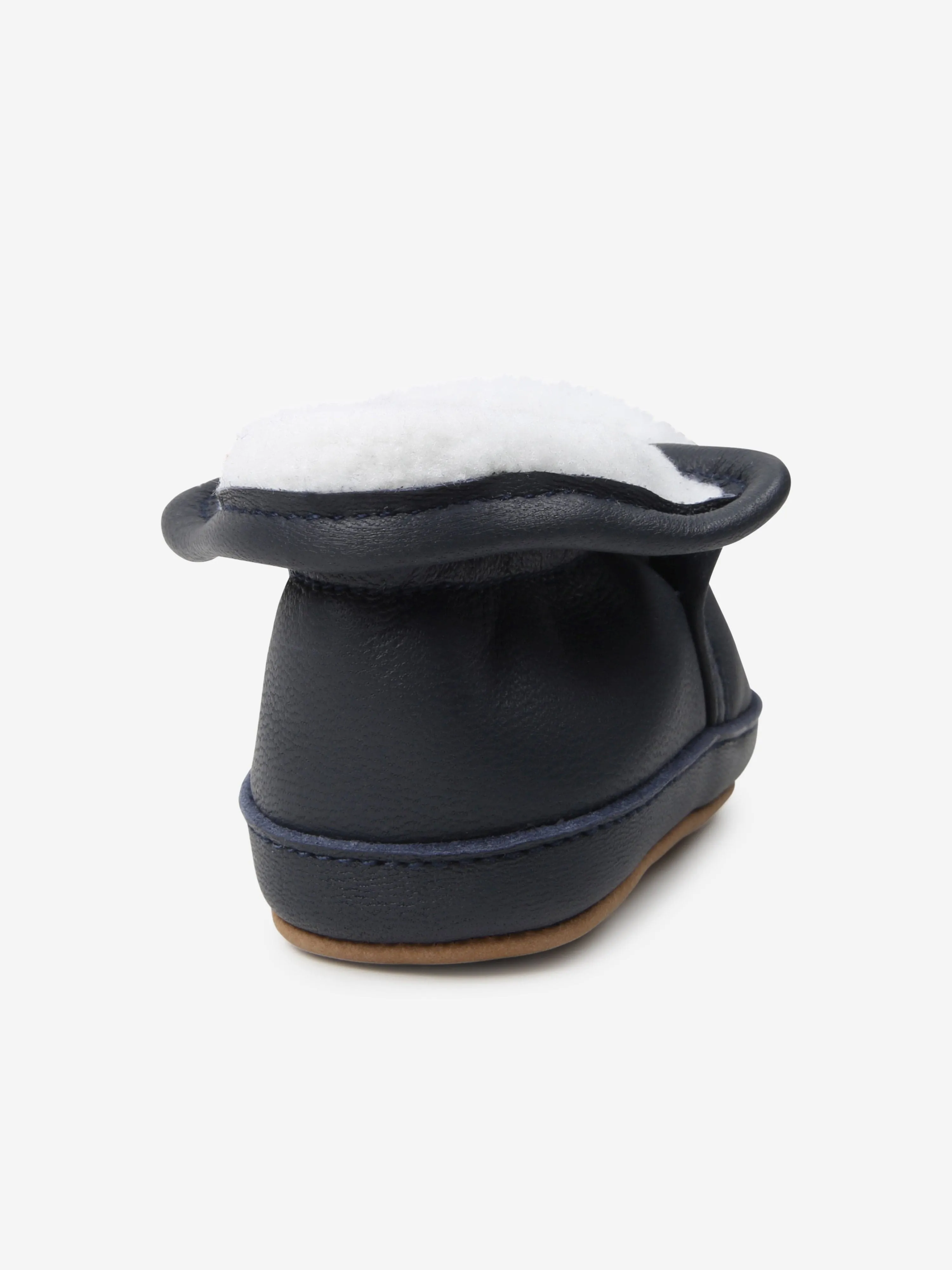 BOSS Baby Suede Pre-Walker Booties in Navy