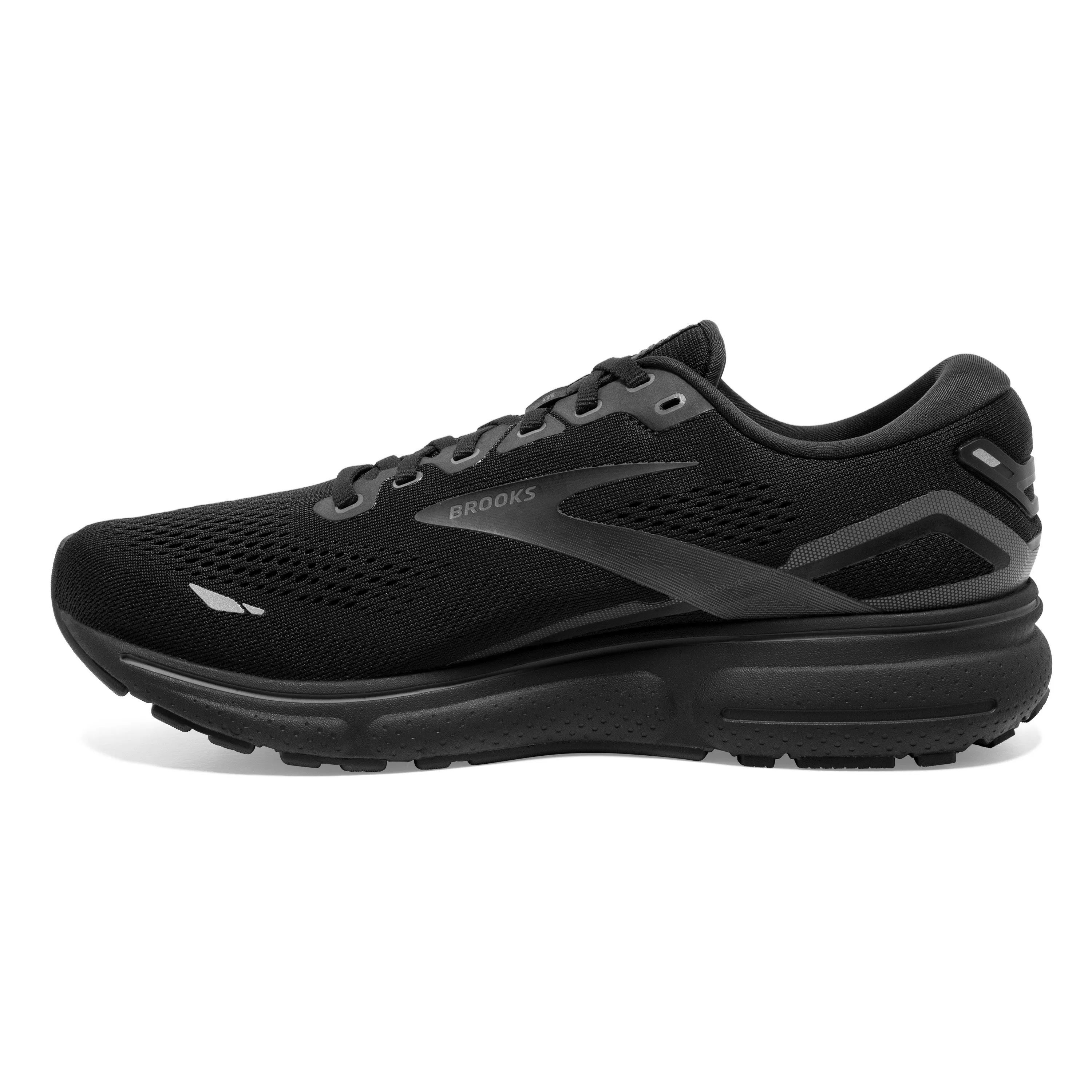 Brooks Mens Trainer Ghost 15 Black/Black/Ebony