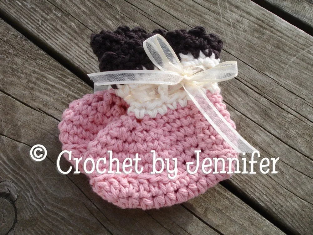 Crochet Pattern for Katrina Baby Booties | Crochet Baby Shoes Pattern | Baby Booties Crocheting Pattern | DIY Written Crochet Instructions