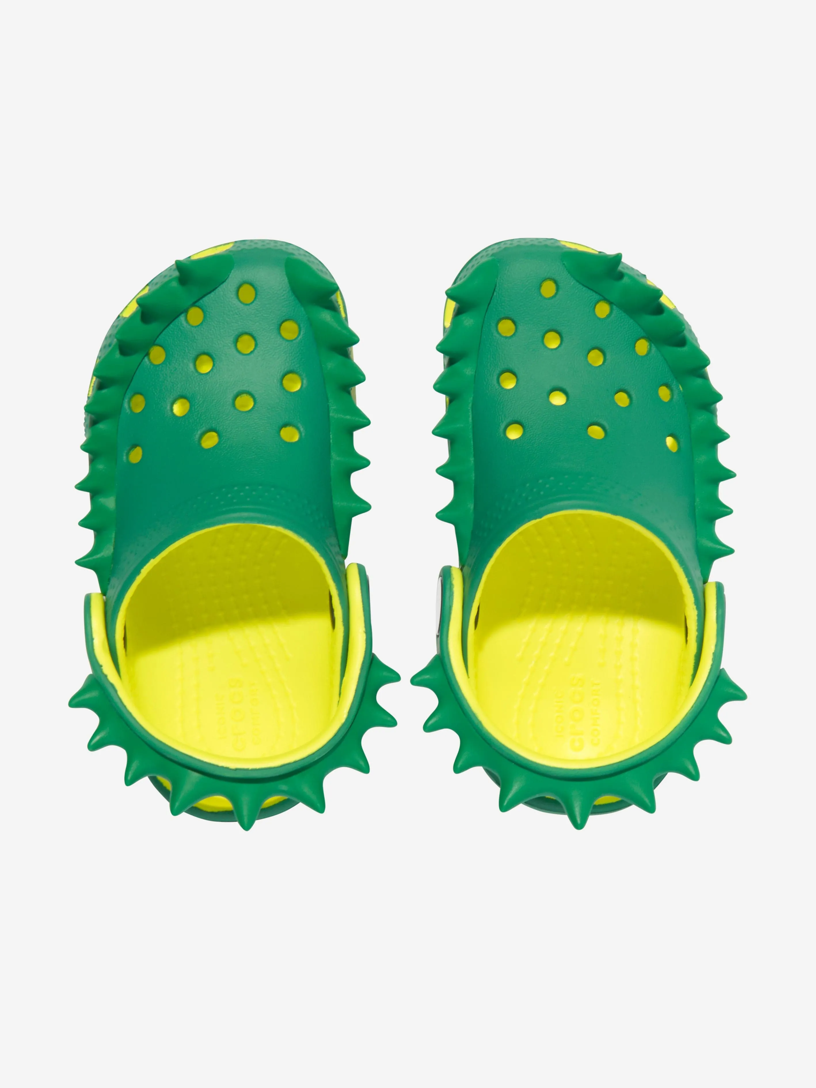 Crocs Boys Classic Spikes Clog in Green