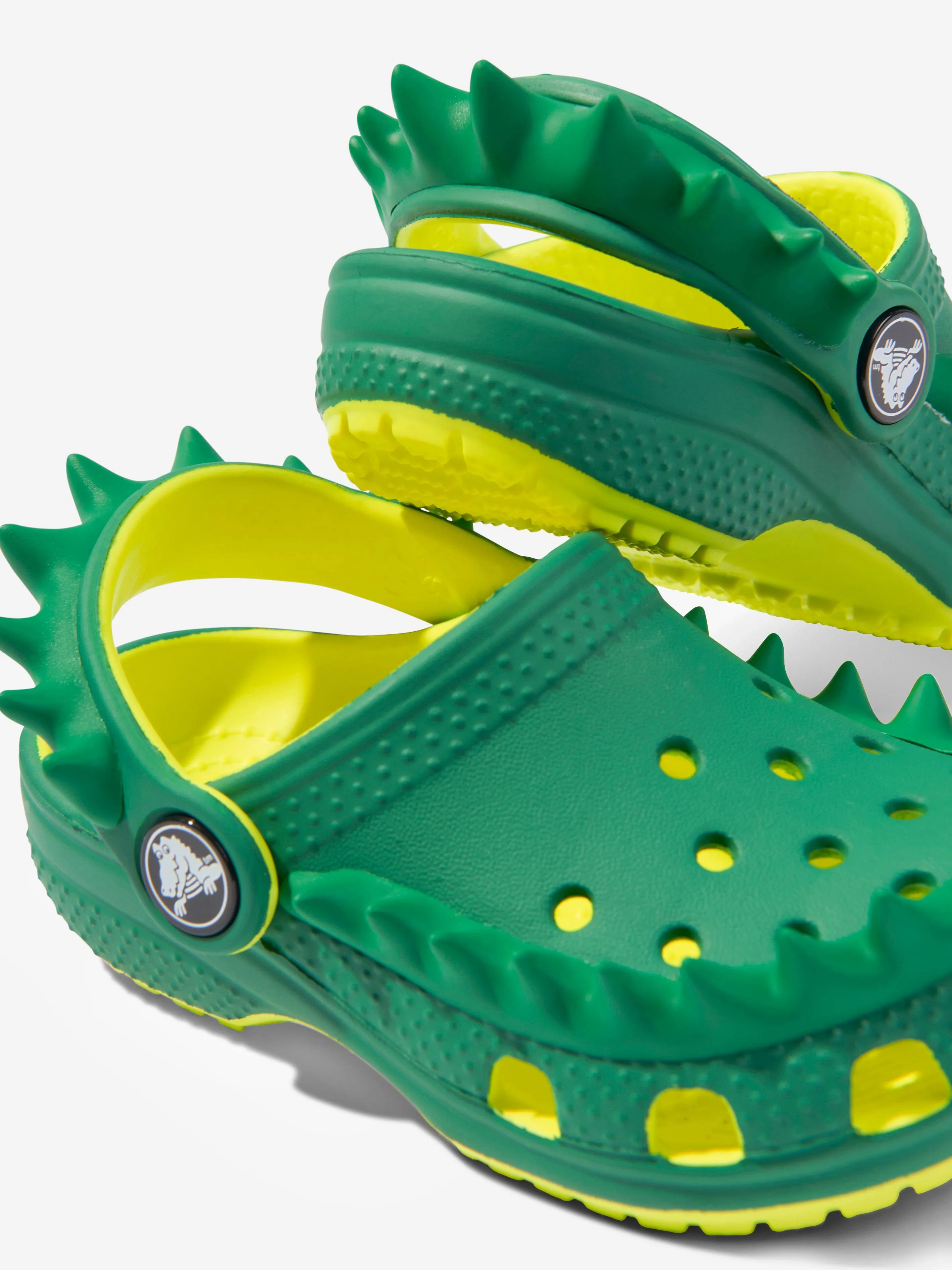 Crocs Boys Classic Spikes Clog in Green