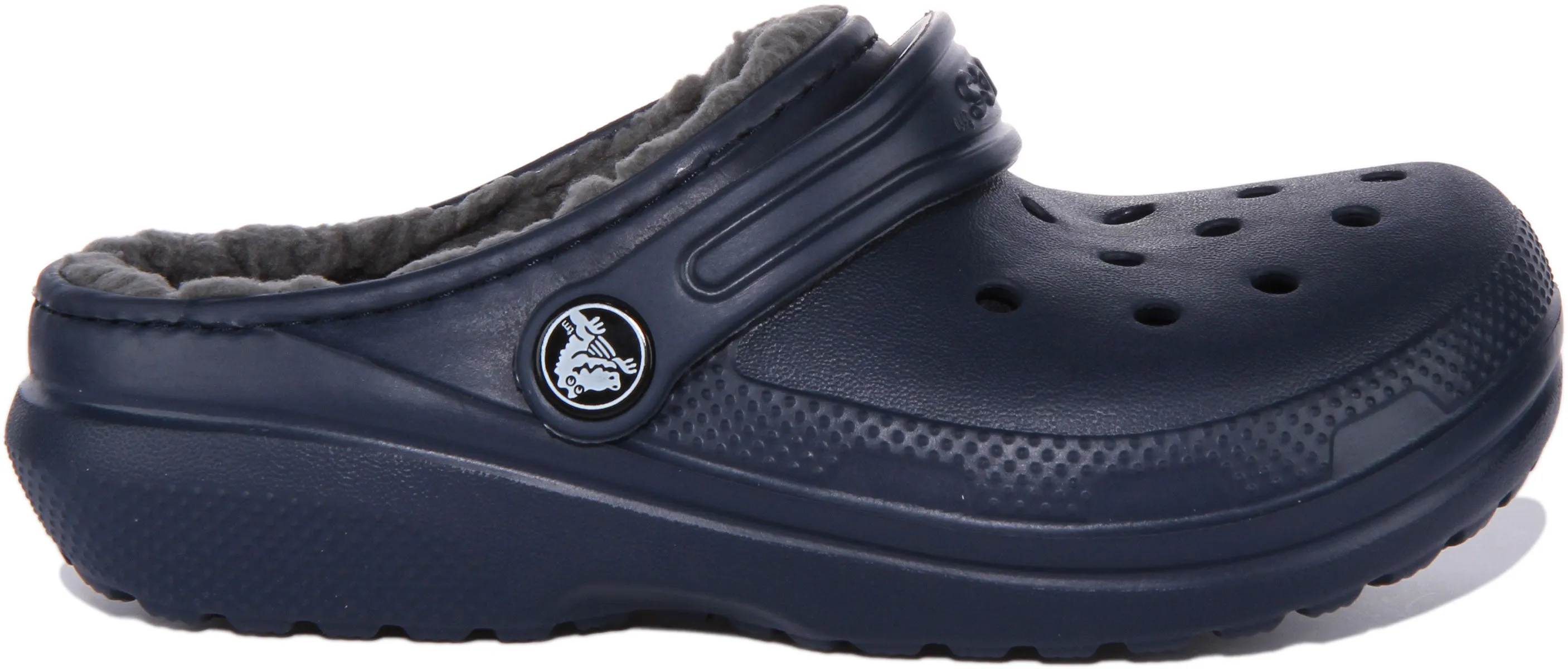 Crocs Classic Lined In Navy For Kids