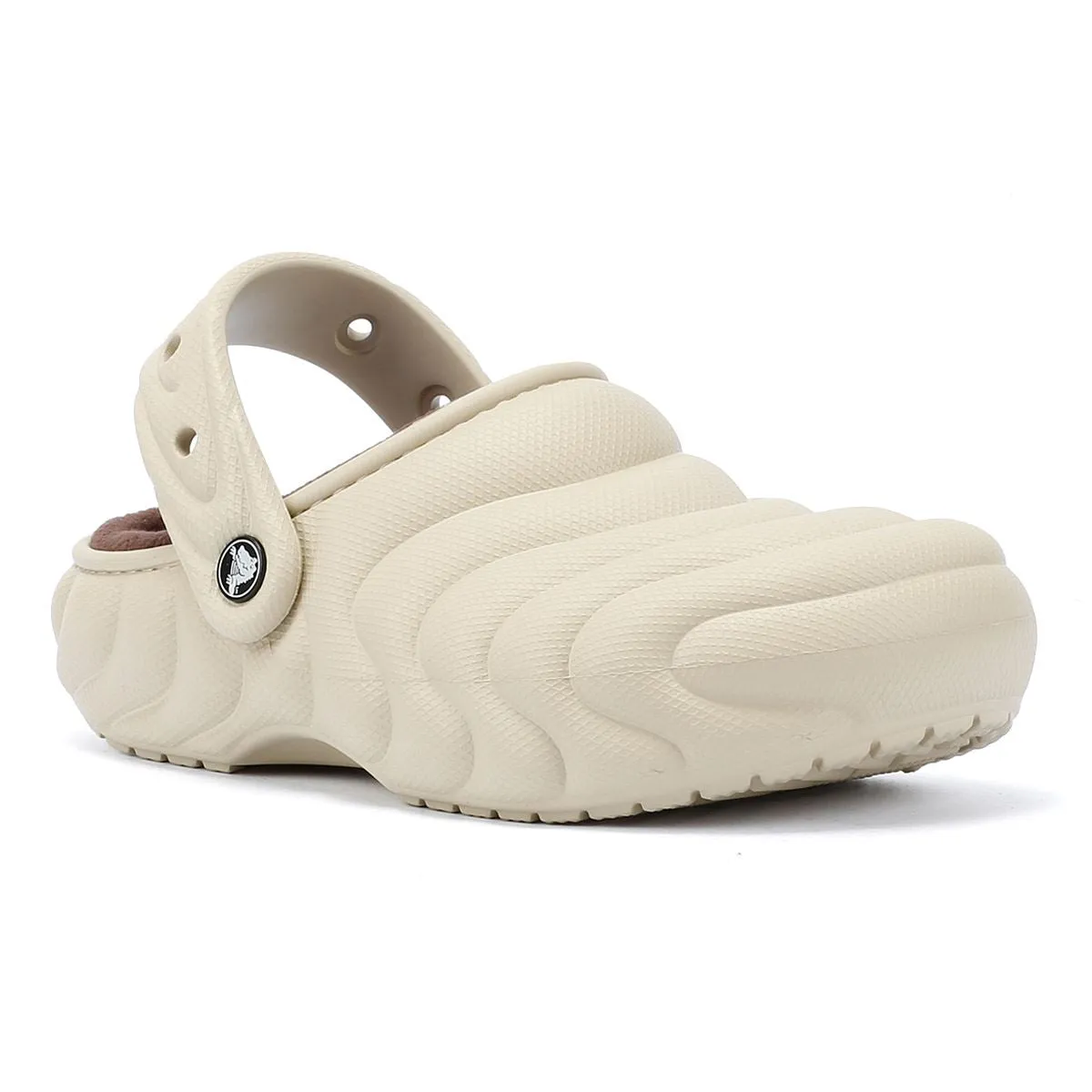 Crocs Classic Lined Overpuff Women's Beige Clogs