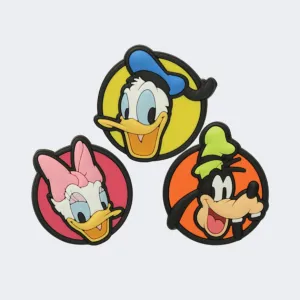 Crocs Mickey Friends 3-Pack Unisex Lifestyle Pins Multicolor