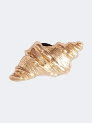 Crocs Sea Shell Unisex Lifestyle Pins Gold