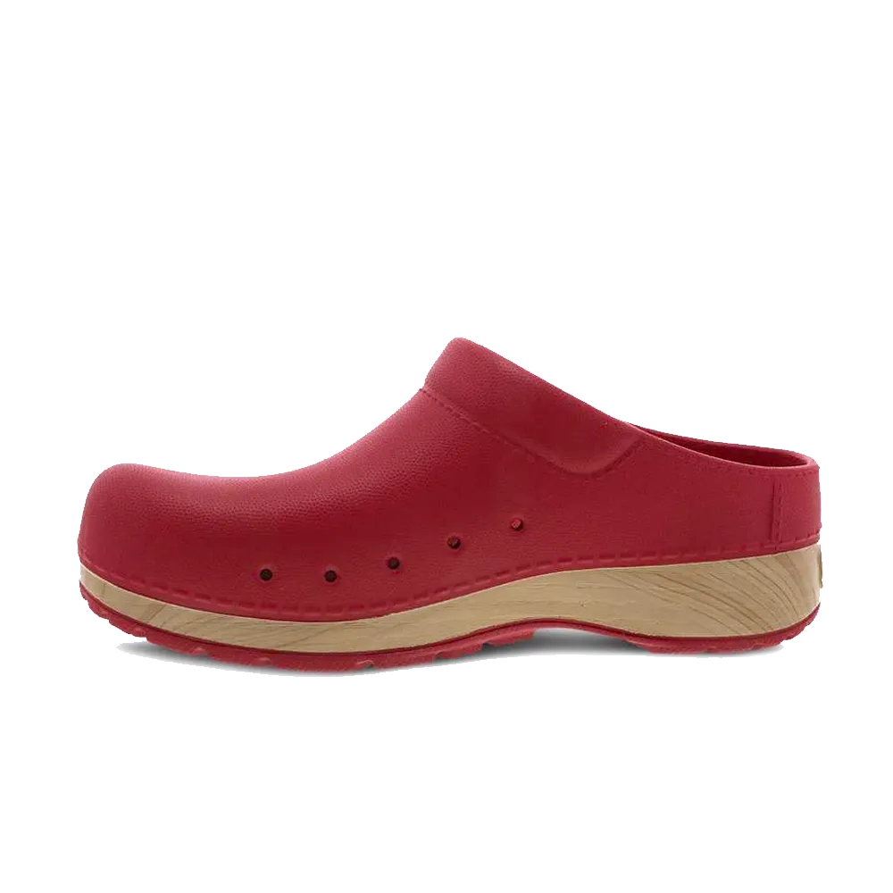 Dansko Kane Red Molded Clog