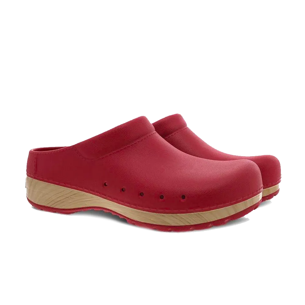 Dansko Kane Red Molded Clog