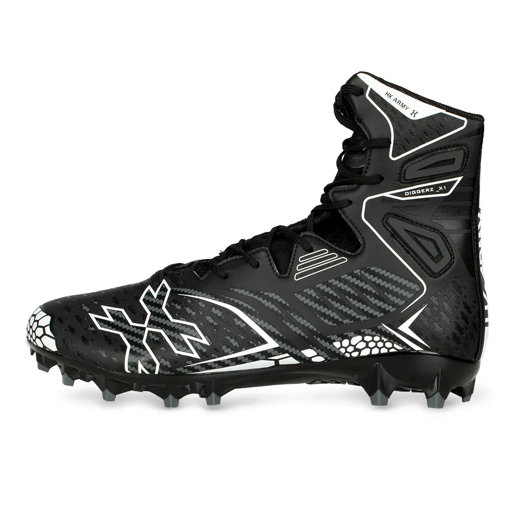 Diggerz_X 1.5 Hightop Cleats - Black/Grey