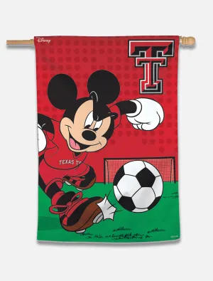 Disney x Red Raider Outfitter Texas Tech Mickey "Soccer Player" Vertical House Banner