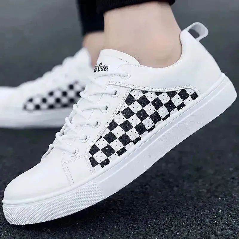 Elegant Summer PU Leather Casual Sneakers for Sneakers for Men