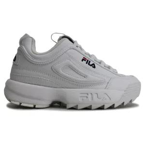 Fila Youth Trainers Disruptor II Sports Low-Top Lace-Up Synthetic - UK 4