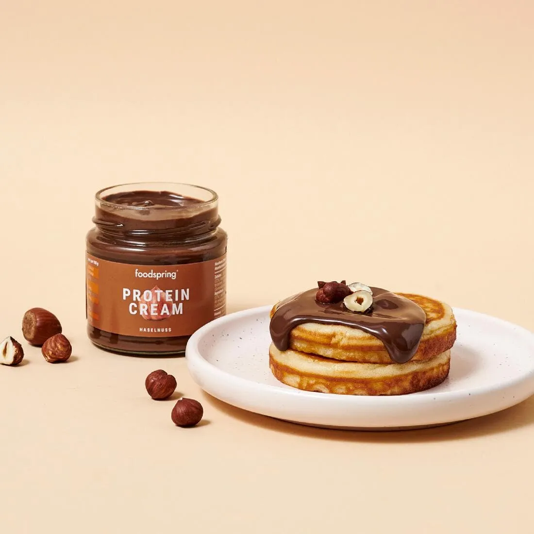 FOODSPRING pâte à tartiner protéinée goût Noisette 200g