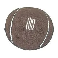 Football Crochet Kippah Yarmulke Hand Made in Israel ONLY ONE LEFT