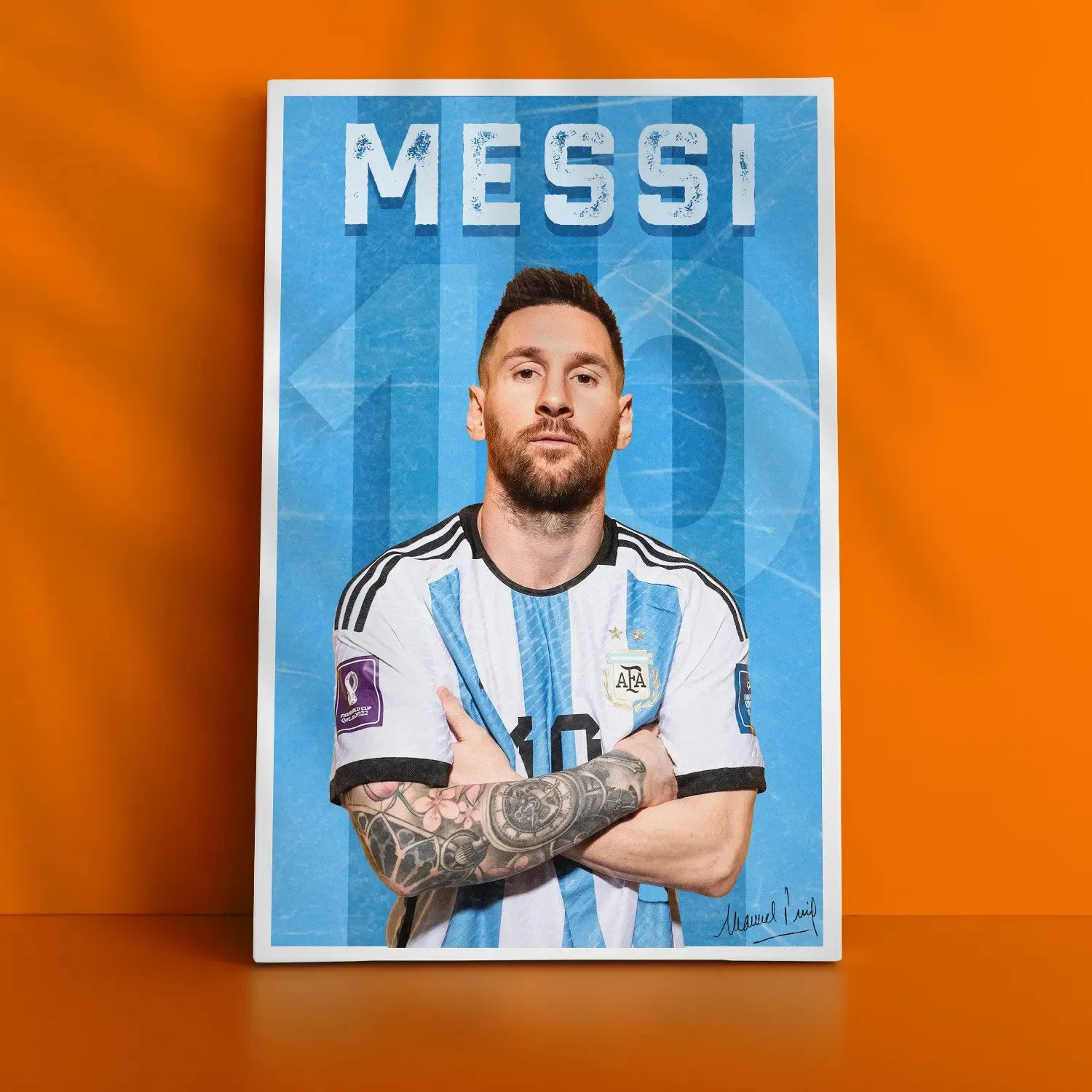 Footballer Messi Artwork