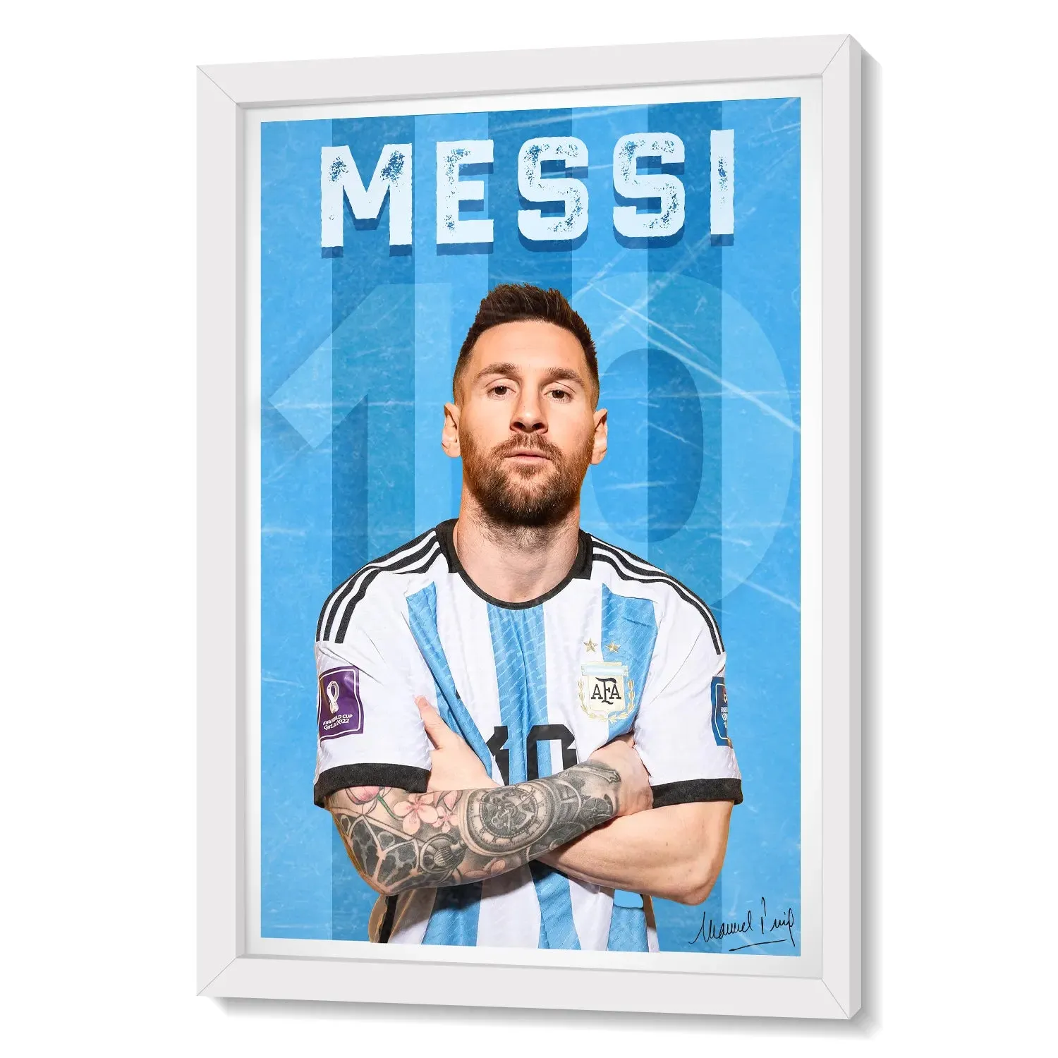 Footballer Messi Artwork