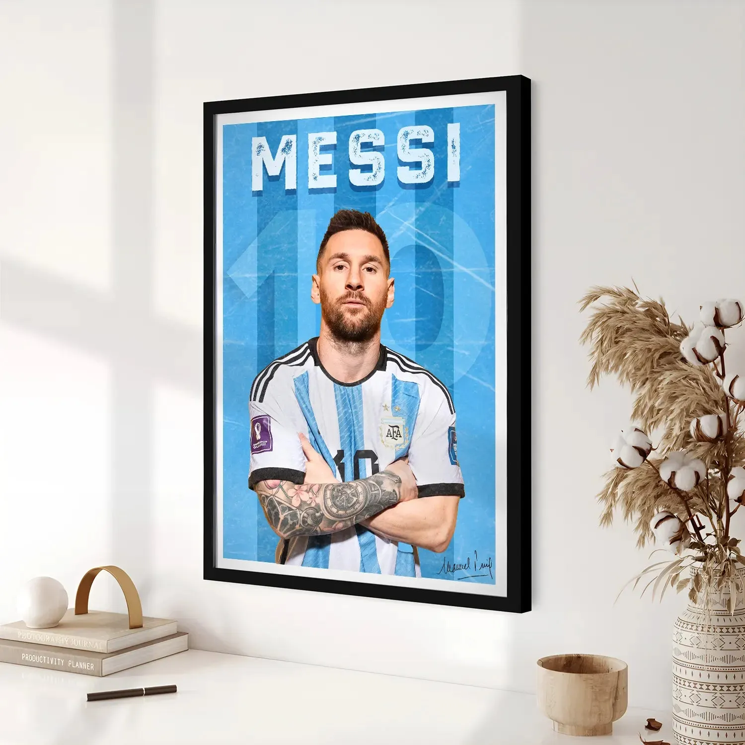 Footballer Messi Artwork