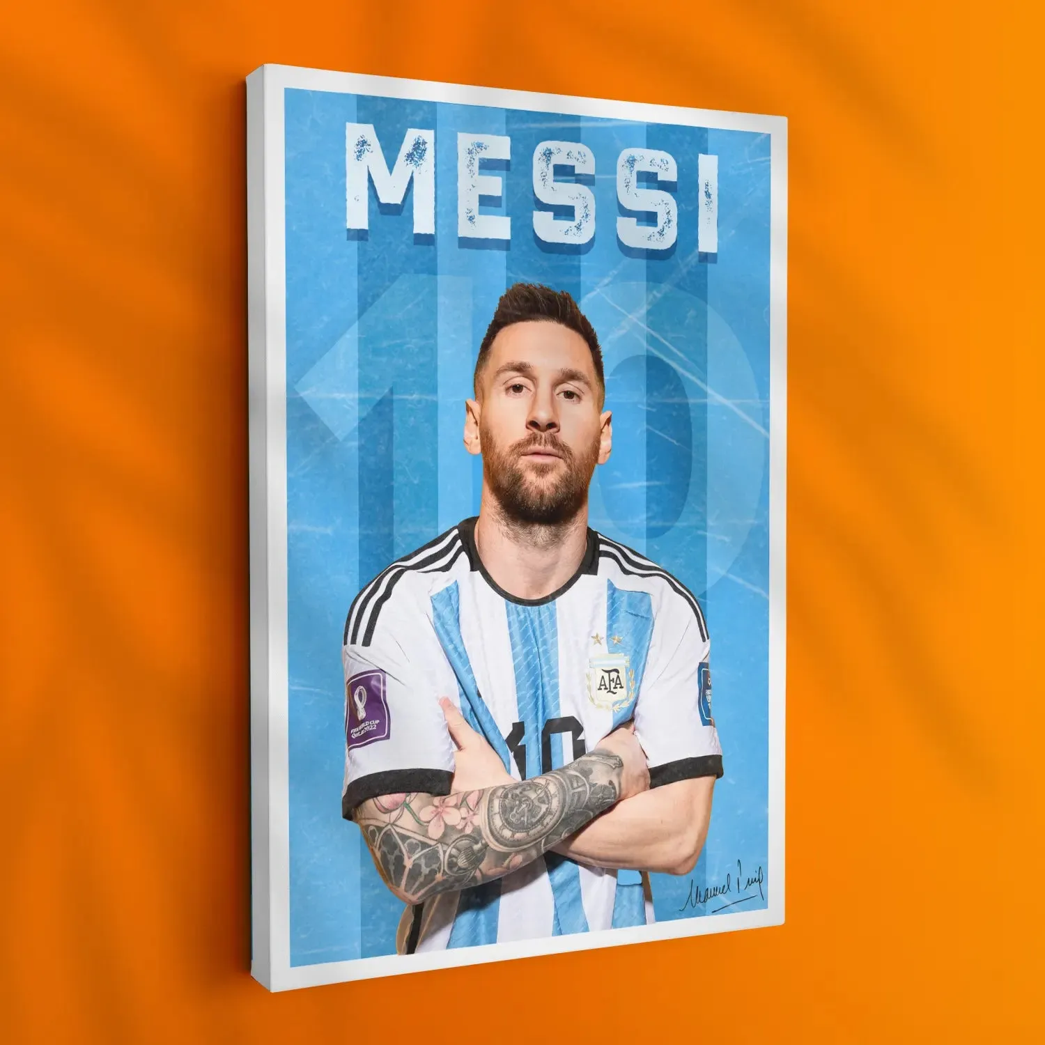 Footballer Messi Artwork